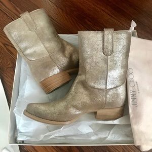 Jimmy Choo Metallic Border Boot